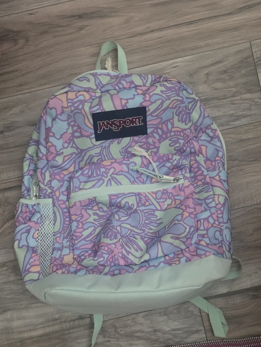 Jansport Pastel Floral Kids Backpack - Pink, Purple, Mint
